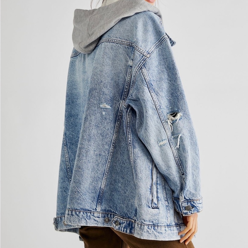We The Free Flawless Hooded Denim Jacket